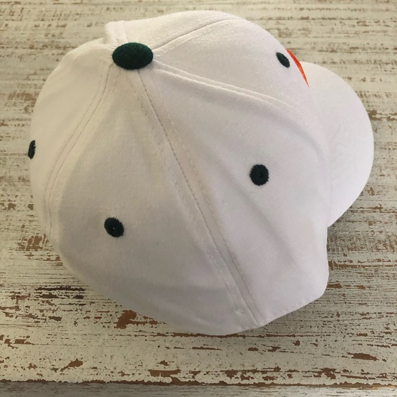 Fitted White Miami Hurricanes Hat - Picture 2 of 5